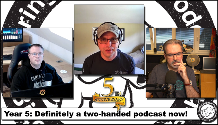 Episode 220 – Year 5: Definitely a two-handed podcast now! (Ft John Mertic.)